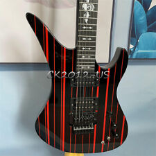 Guitarra elétrica personalizada Synyster listras pretas e vermelhas Synyster Gates corpo sólido FR, usado comprar usado  Enviando para Brazil