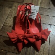 Zara red suede for sale  CROYDON