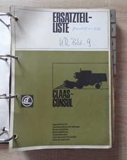 Claas kombajn zbożowy Consul katalog części zamiennych na sprzedaż  Wysyłka do Poland