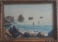 Aquarelle ancienne xxème d'occasion  Perros-Guirec