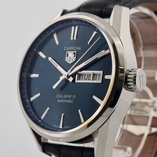 Relógio masculino TAG Heuer Carrera calibre 5 automático azul degradê - WAR201E.FC6292, usado comprar usado  Enviando para Brazil