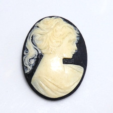 Vintage oval black for sale  WORKSOP