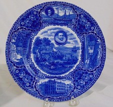 Usado, Ye Olde Cerâmica Histórica Staffordshire Placa Azul Hendrick Hudson e Índios comprar usado  Enviando para Brazil