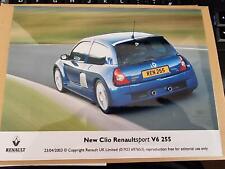 RENAULT CLIO RENAULTSPORT V6 255 - 2003 - FOTOGRAFIA DE MÍDIA DE IMPRENSA 2, usado comprar usado  Enviando para Brazil
