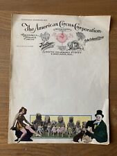 C1920 american circus for sale  CROMER