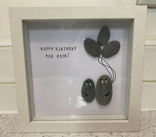 Framed pebble art for sale  SHREWSBURY