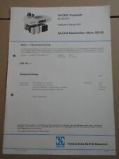 Sachs prospekt preisblatt gebraucht kaufen  Wiesloch