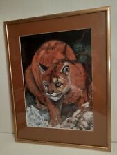 Mountain lion pastel for sale  GLASGOW