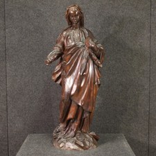 Antica scultura legno usato  Italia