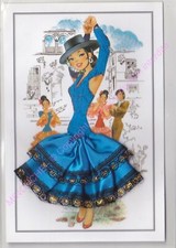 Postcard brodee embroidered d'occasion  Expédié en Belgium