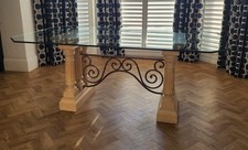 Glass top wooden for sale  HARROGATE