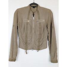 Chaqueta Armani Exchange Moto Lino Bolsillos con Cremallera Brillo Encerado Acanalado Talla XS segunda mano  Embacar hacia Argentina