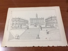 Antica stampa campidoglio usato  San Cesareo