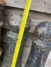 Black bollards set for sale  BROMSGROVE