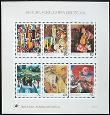 Hoja en miniatura de Portugal - pintura portuguesa del siglo XX - 1988 - Estampillada sin montar o nunca montada. segunda mano  Embacar hacia Mexico