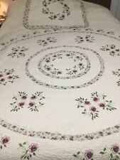 Embroidered quilted set for sale  Madera