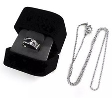  Conjunto de colar masculino casal corrente tipo fio 2 -7 anos de amor - comprar usado  Enviando para Brazil