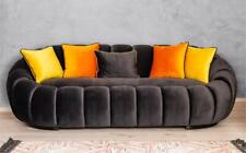 Owalna trzyosobowa sofa kanapa tapicerka meble sofy kanapa miękka 232cm, używany na sprzedaż  PL
