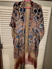 Cardigã Soft Surroundings DESLUMBRANTE Frente Aberta Kimono Topper Tamanho Único ~ Muito Bom Estado Usado comprar usado  Enviando para Brazil