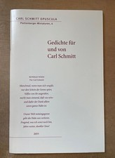 Gedichte carl schmitt gebraucht kaufen  Berlin