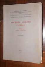 Archivio segreto estense usato  Roma