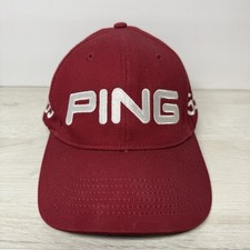 Boné de beisebol Ping G5 bordado vermelho e branco alça ajustável traseira comprar usado  Enviando para Brazil