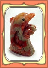 **249,0 ct escultura fossilizada de golfinho coral Utah chifre vermelho** comprar usado  Enviando para Brazil
