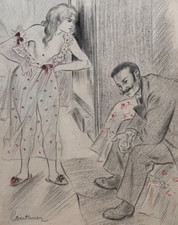 Antique original drawing d'occasion  France