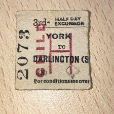 Half. railway. ticket for sale  SHIFNAL