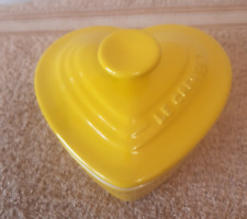 Crueset yellow heart for sale  BURGESS HILL