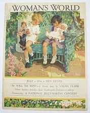 WOMAN'S WORLD Magazine for July 1936 Great Children's Garden Color Cover comprar usado  Enviando para Brazil