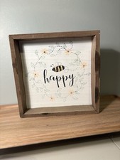 Happy wooden decor for sale  Newport News