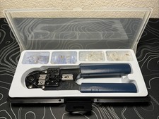 Usado, Ferramenta de crimpagem Platinum Tools EZ-RJ45 com estojo para Cat 5/5e, Cat6, RJ-11, RJ-12, RJ-45 comprar usado  Enviando para Brazil