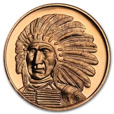 Unze copper round gebraucht kaufen  Dortmund