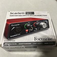 Amplificador de auriculares Focusrite Scarlett Solo tarjeta de sonido USB convertidores AD 24 bits segunda mano  Embacar hacia Argentina