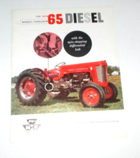 Folheto de vendas de trator diesel Massey Ferguson MF 65 literatura anúncio publicitário, usado comprar usado  Enviando para Brazil