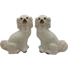 Pair antique staffordshire for sale  UK