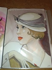 Aquarell zeichnung frau gebraucht kaufen  Hamburg