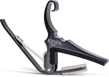 Capo de guitarra Kyser troca rápida com acabamento cromado preto, modelo # KC6BCA comprar usado  Enviando para Brazil