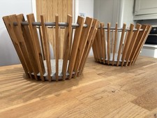 Vtg pair wood for sale  IPSWICH