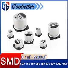 Capacitor eletrolítico de alumínio SMD SMT 0,1uF~2200uF capacitores montagem em superfície comprar usado  Enviando para Brazil