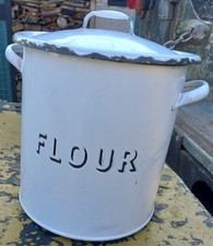 Vintage flour tin for sale  LEEK