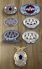 Lote 7 Vintage Original Motor Club AAA Licença Topper 1930-50s PA Porcelsin comprar usado  Enviando para Brazil