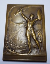 Medaille plaque bronze d'occasion  Naintré