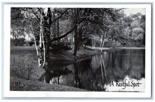 Usado, Cartão postal Minocqua Wisconsin um local repousante acampamento camiseta xixi barraca e trailer acampamento comprar usado  Enviando para Brazil