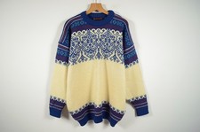 DEVOLD _ MĘSKI NORWESKA WEŁNA GRUBY SWETER SWETER FAIR ISLE DZIANINA _ ROZMIAR XL na sprzedaż  PL