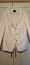 Edler jeansblazer weiß gebraucht kaufen  Weiterstadt