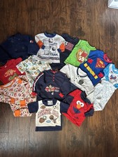 Usado, Lote de Roupas Vintage Y2K Bebê Menino 12-24 Meses Mix Healthtex, Sesame Srt, Oshkosh  comprar usado  Enviando para Brazil