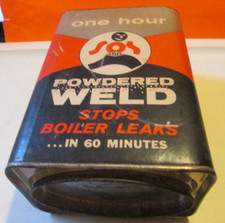 1958 S.OS. EMPRESA DE PRODUTOS SOLDA EM PÓ PAPELÃO METAL ESTANHO BROOKLYN N.Y. ANTIGO comprar usado  Enviando para Brazil