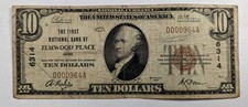 1929 First National Bank Of Elmwood Place Carta de Nota Nacional 6314 Rara  comprar usado  Enviando para Brazil